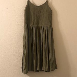 Forever 21 Olive Green Sun Dress - Size M